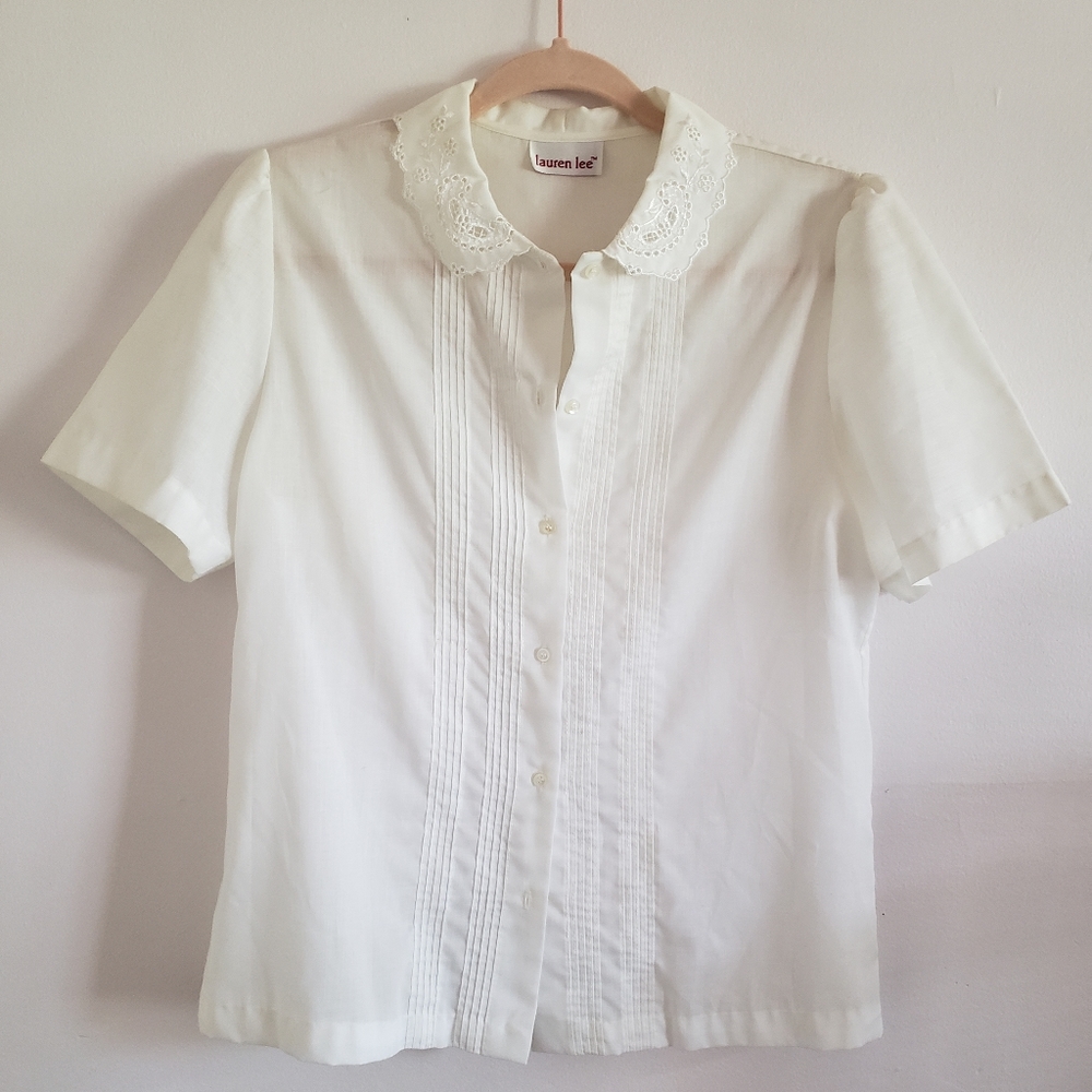 Cute White Collar Blouse
